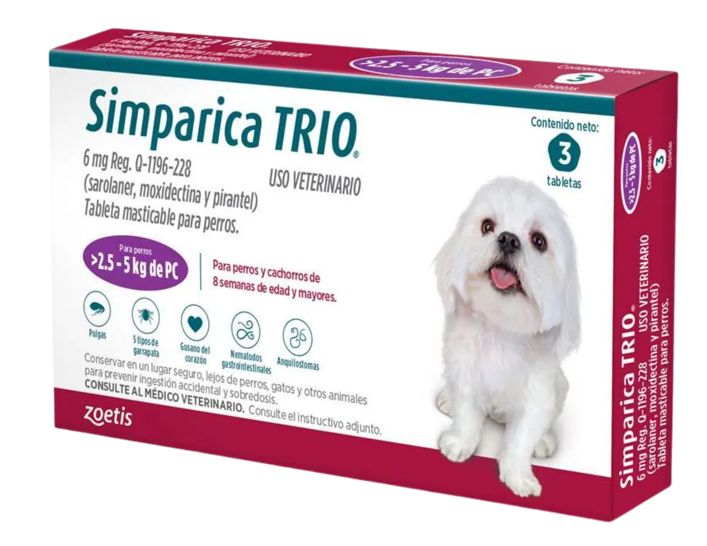 SIMPARICA TRIO TABLETA CANINA