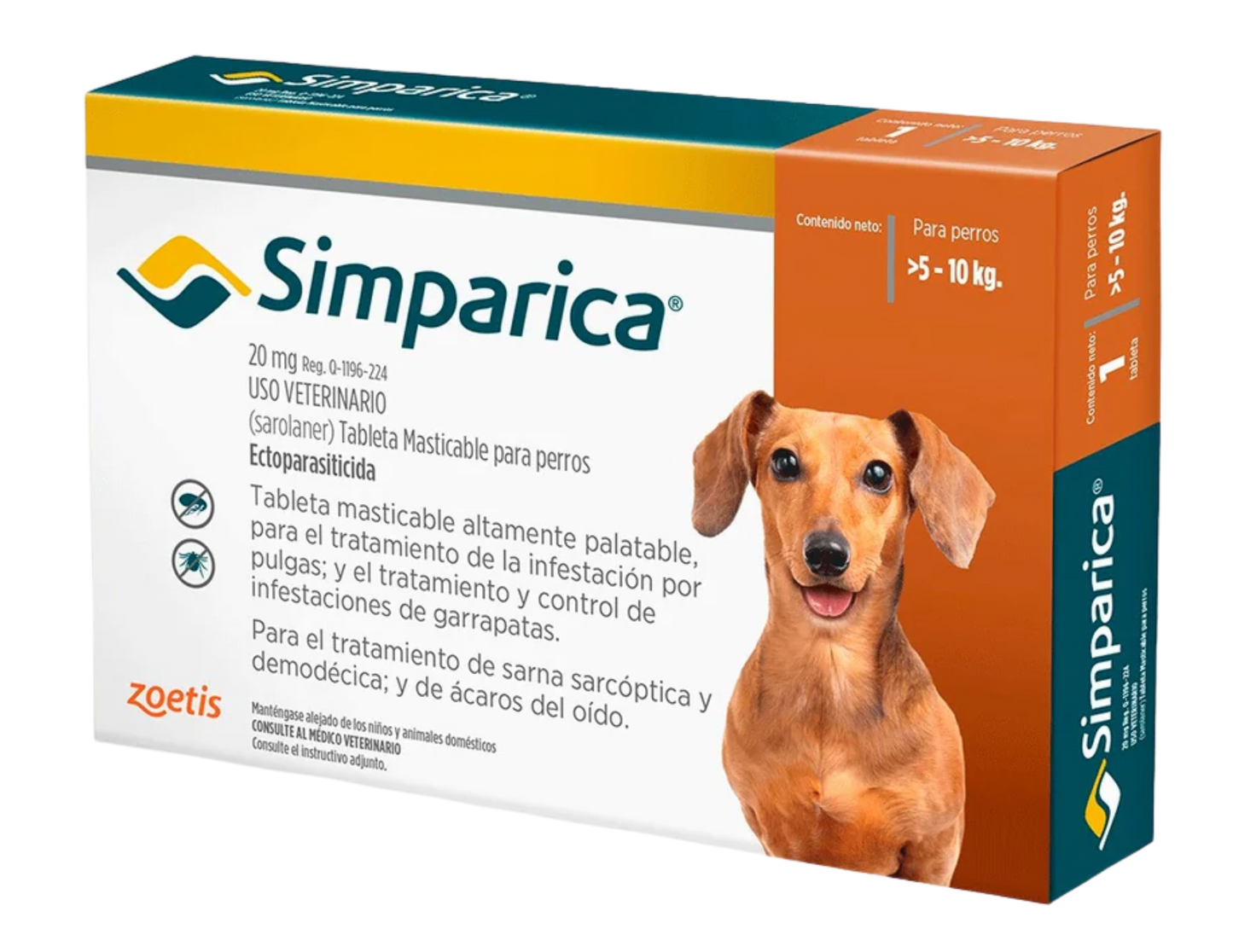SIMPARICA TABLETA CANINA