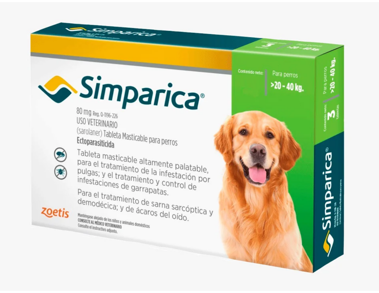 SIMPARICA TABLETA CANINA
