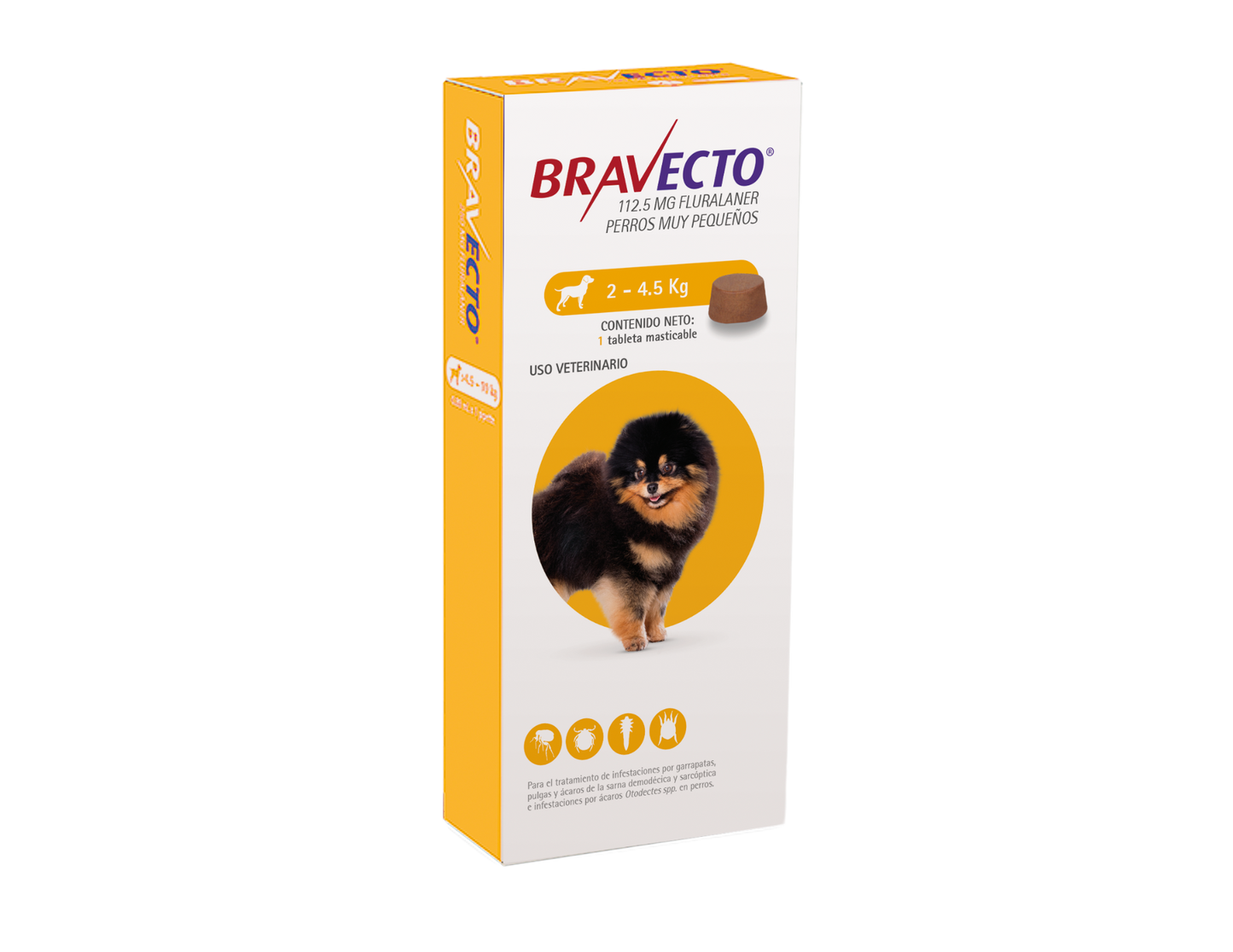 BRAVECTO TABLETA CANINA 12 SEMANAS