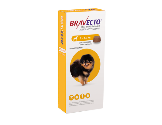BRAVECTO TABLETA CANINA 12 SEMANAS