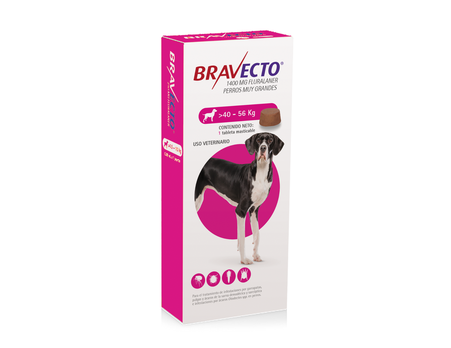 BRAVECTO TABLETA CANINA 12 SEMANAS