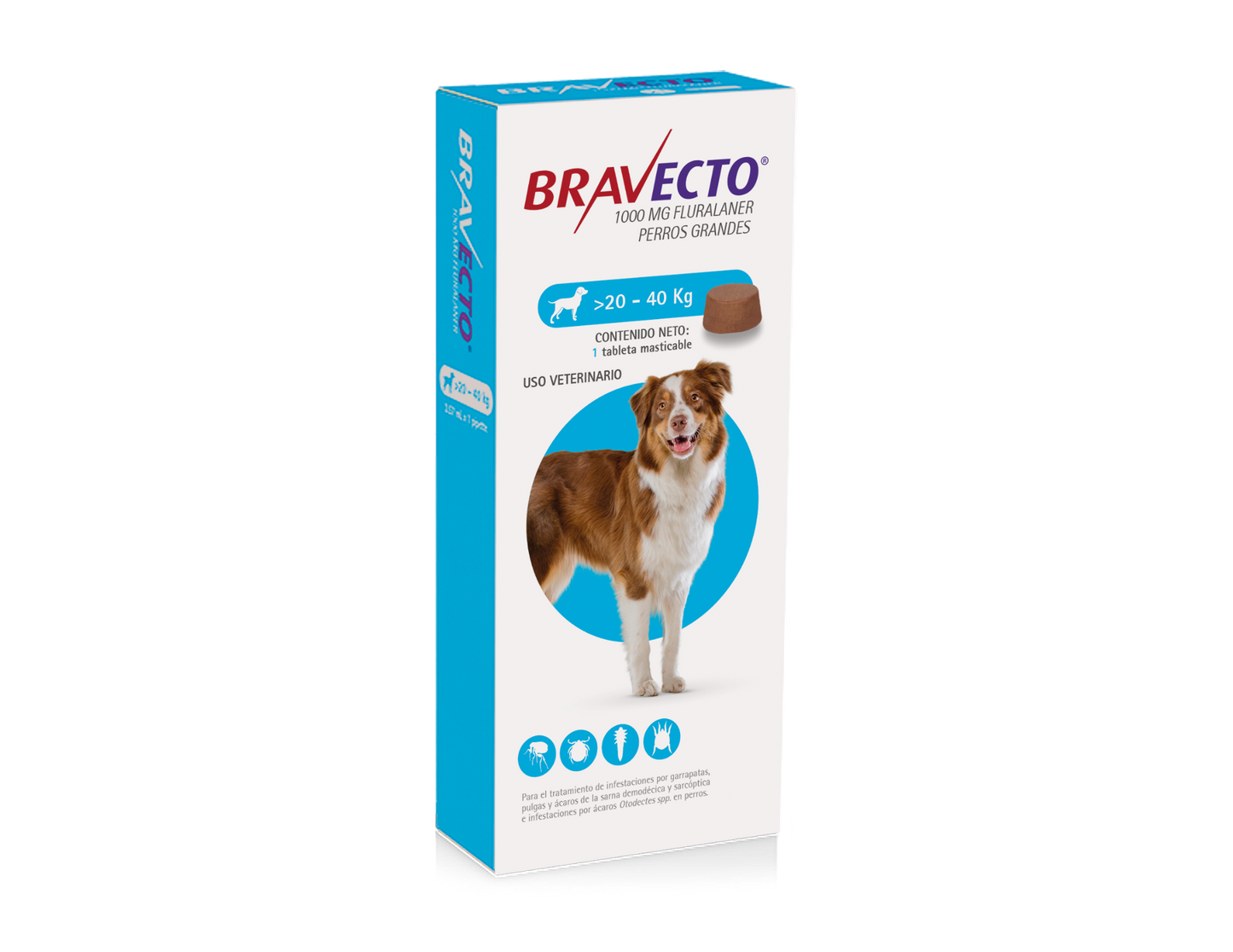 BRAVECTO TABLETA CANINA 12 SEMANAS