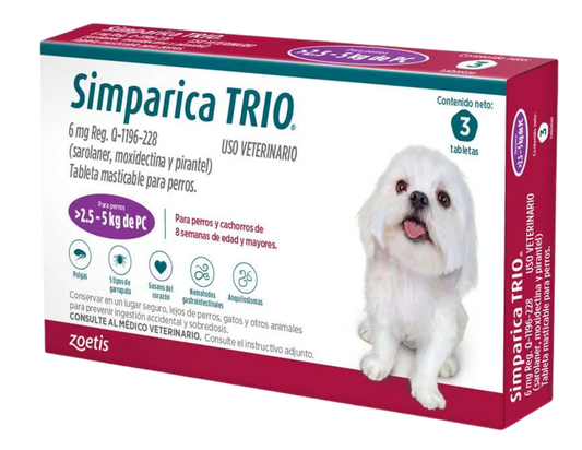 SIMPARICA TRIO TABLETA CANINA